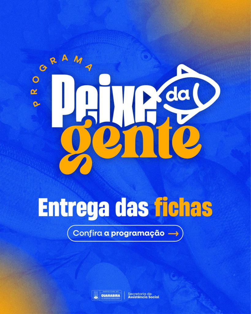 Prefeitura de Guarabira realiza nesta quinta e sexta entrega das fichas do Programa Peixe da Gente; confira os locais