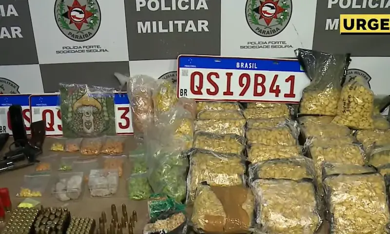 Polícia Militar apreende grande quantidade de drogas e munições no Bairro das Indústrias