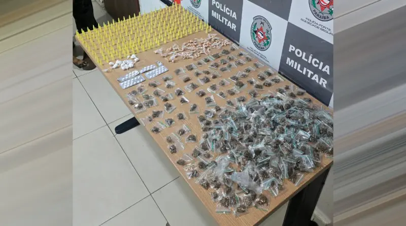 Polícia apreende mais de 700 porções de drogas em Mangabeira