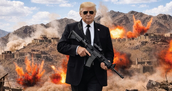 Trump publica foto segurando fuzil e diz que Irã precisa ‘ficar esperto logo’