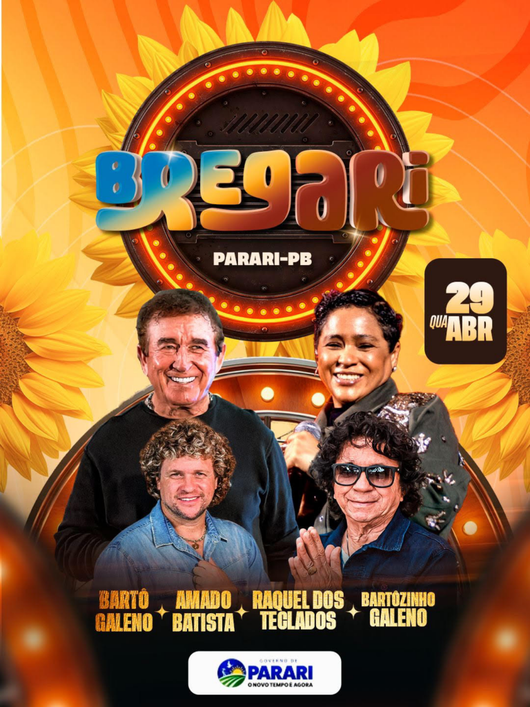 Parari recebe o 1º Bregari com grandes nomes da música brega