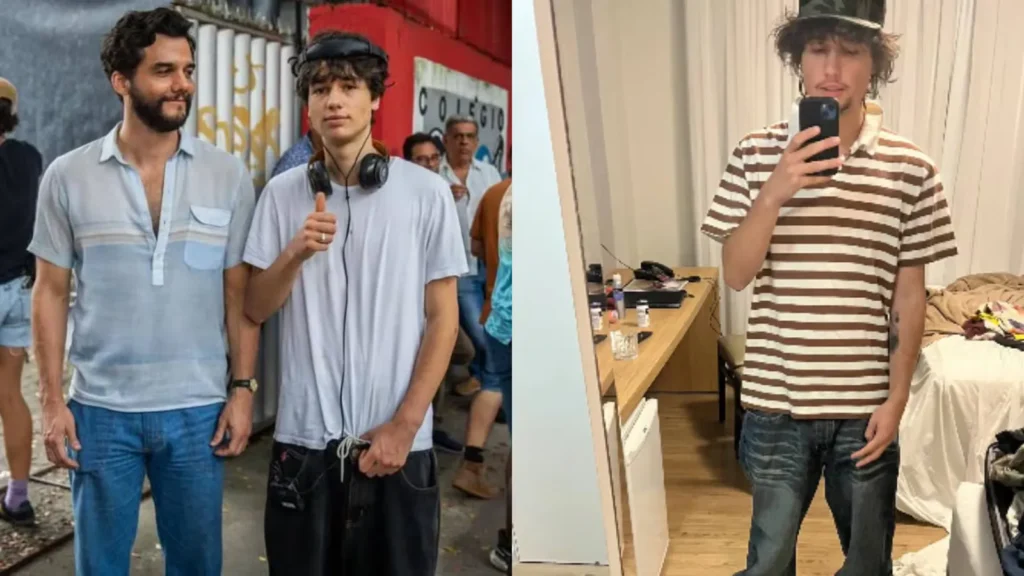 Filho mais velho de Wagner Moura posta clique raro em rede social; veja