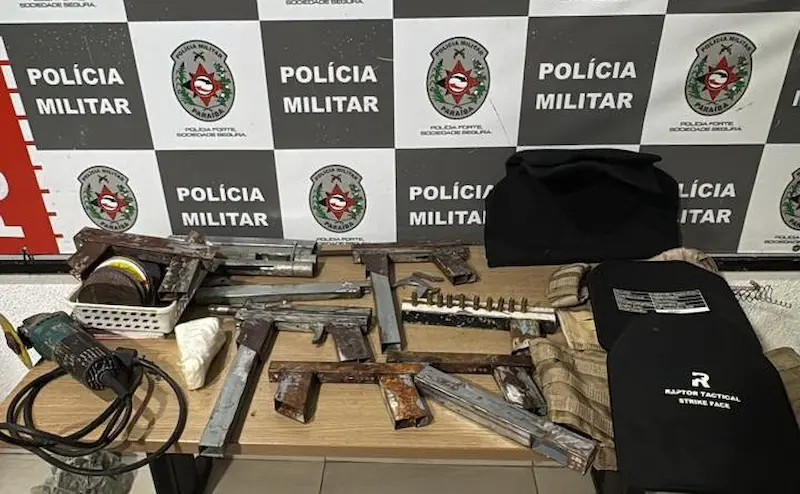 Polícia encontra fábrica clandestina de armas em comunidade de João Pessoa