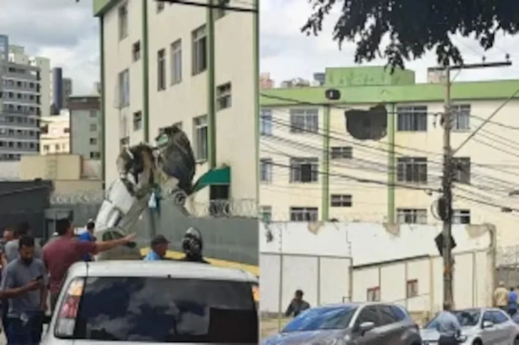 Avião cai, bate em prédio e mata duas pessoas em Belo Horizonte; outras três têm ferimentos graves
