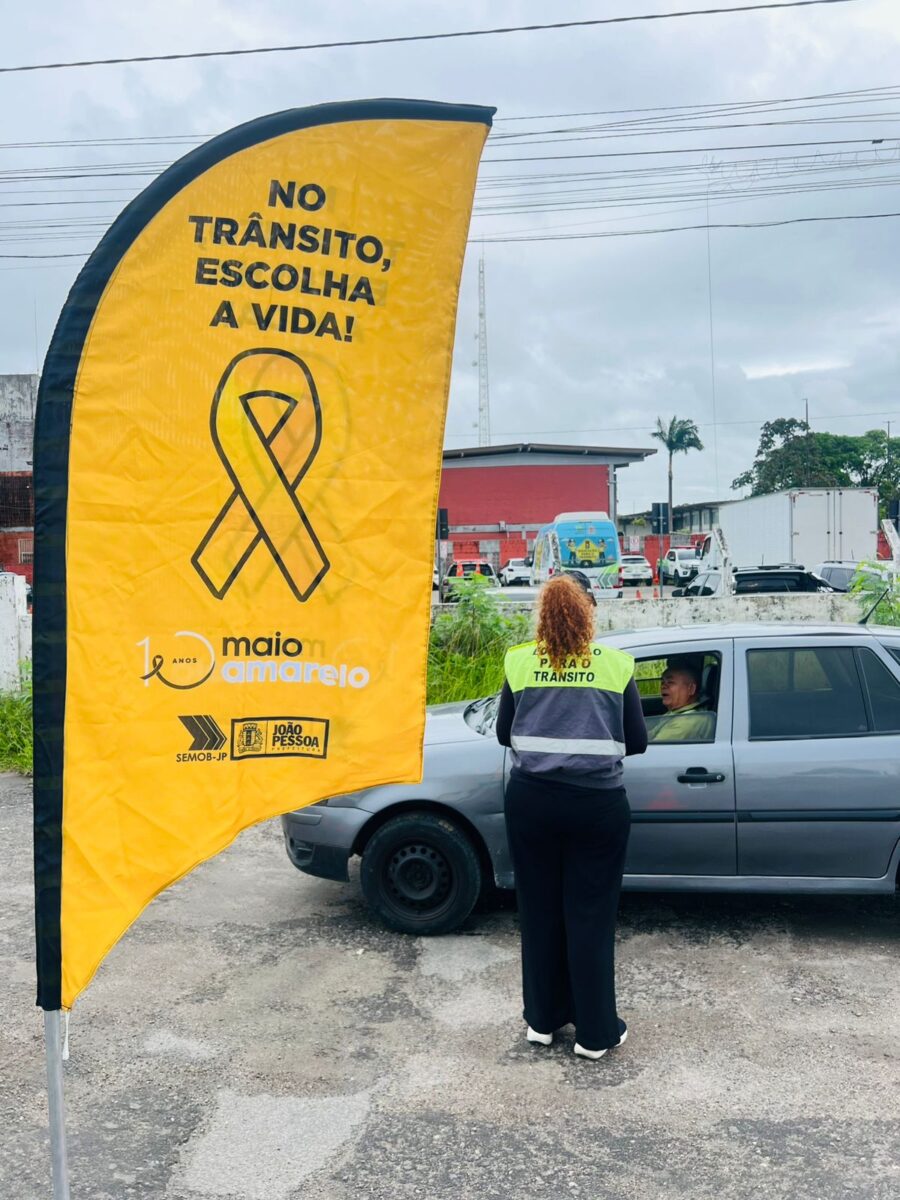 Semob-JP inicia Maio Amarelo com ações educativas para servidores e conscientização sobre o uso das vagas especiais