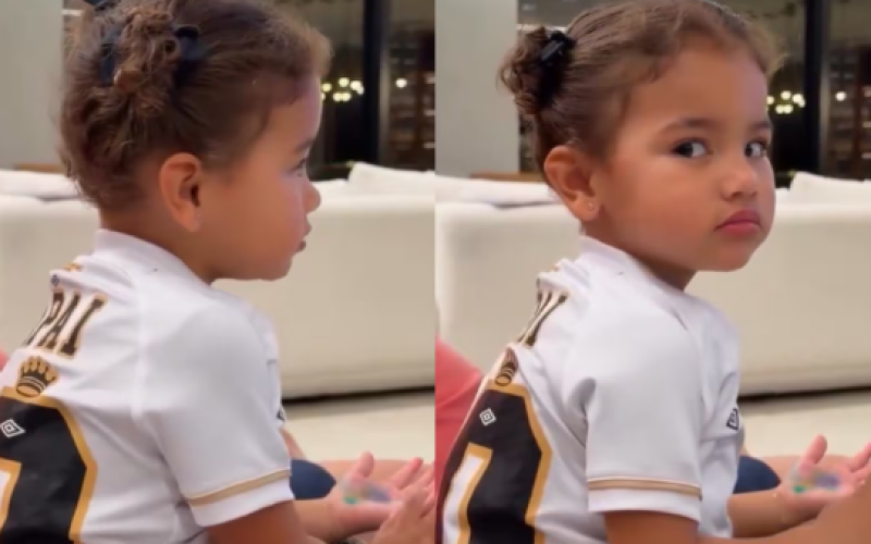 Bruna Biancardi mostra Mavie com ciúmes de crianças ao lado de Neymar: ‘Não pode’