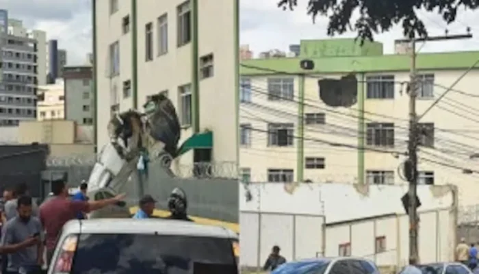 Avião cai, bate em prédio e mata duas pessoas em Belo Horizonte; outras três têm ferimentos graves