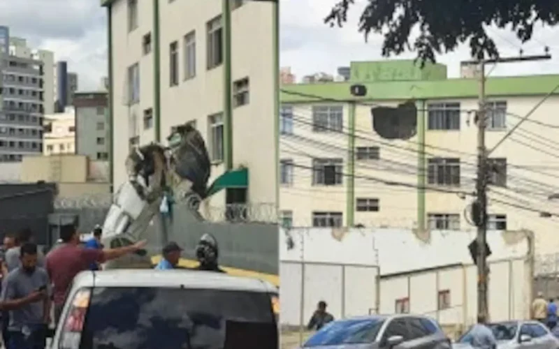 Avião cai, bate em prédio e mata duas pessoas em Belo Horizonte; outras três têm ferimentos graves