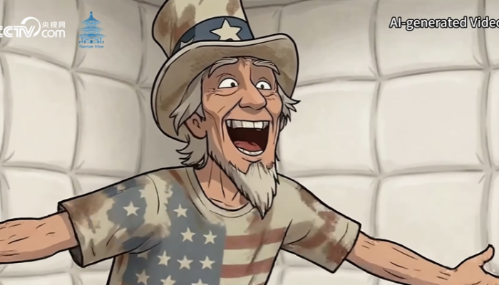 Contas oficiais da China publicam vídeos de IA satirizando os EUA na guerra no Irã