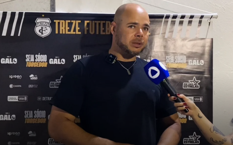Adriano Souza destaca maturidade do Treze em classificação diante do Sergipe