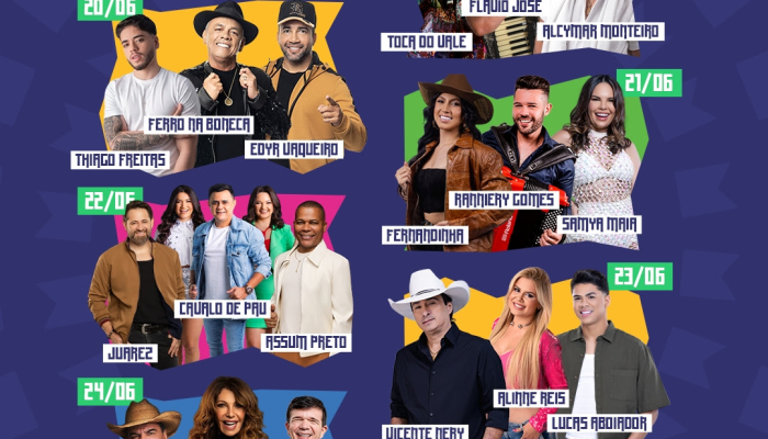 Elba Ramalho, Flávio José e Mano Walter são atrações do São João de Cuité