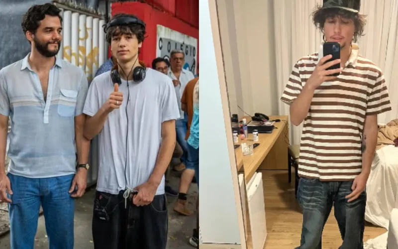 Filho mais velho de Wagner Moura posta clique raro em rede social; veja