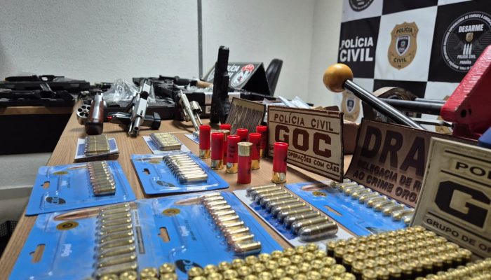 Mais de 20 armas são apreendidas em operação contra o tráfico de armas, na Paraíba
