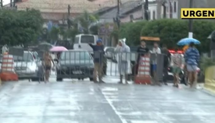 Após chuvas fortes, ponte é interditada em cidade da Paraíba e moradores ficam ilhados